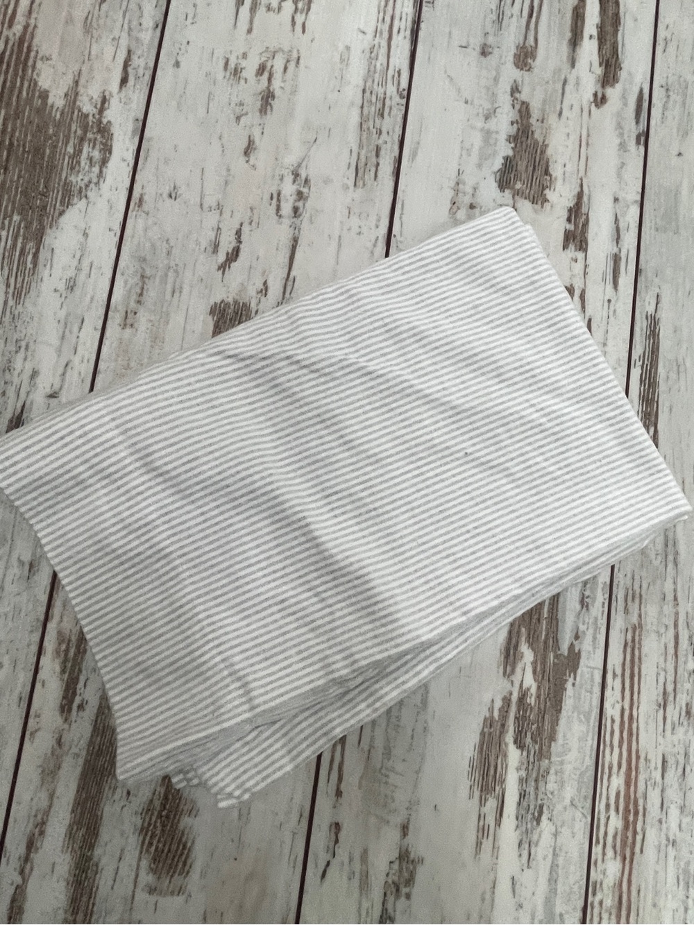 Threshold White Gray Pinstripe Pillow Covers Pair Size Full Cotton Lyocell
